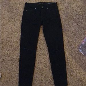 Size 26 banana republic black skinny jeans